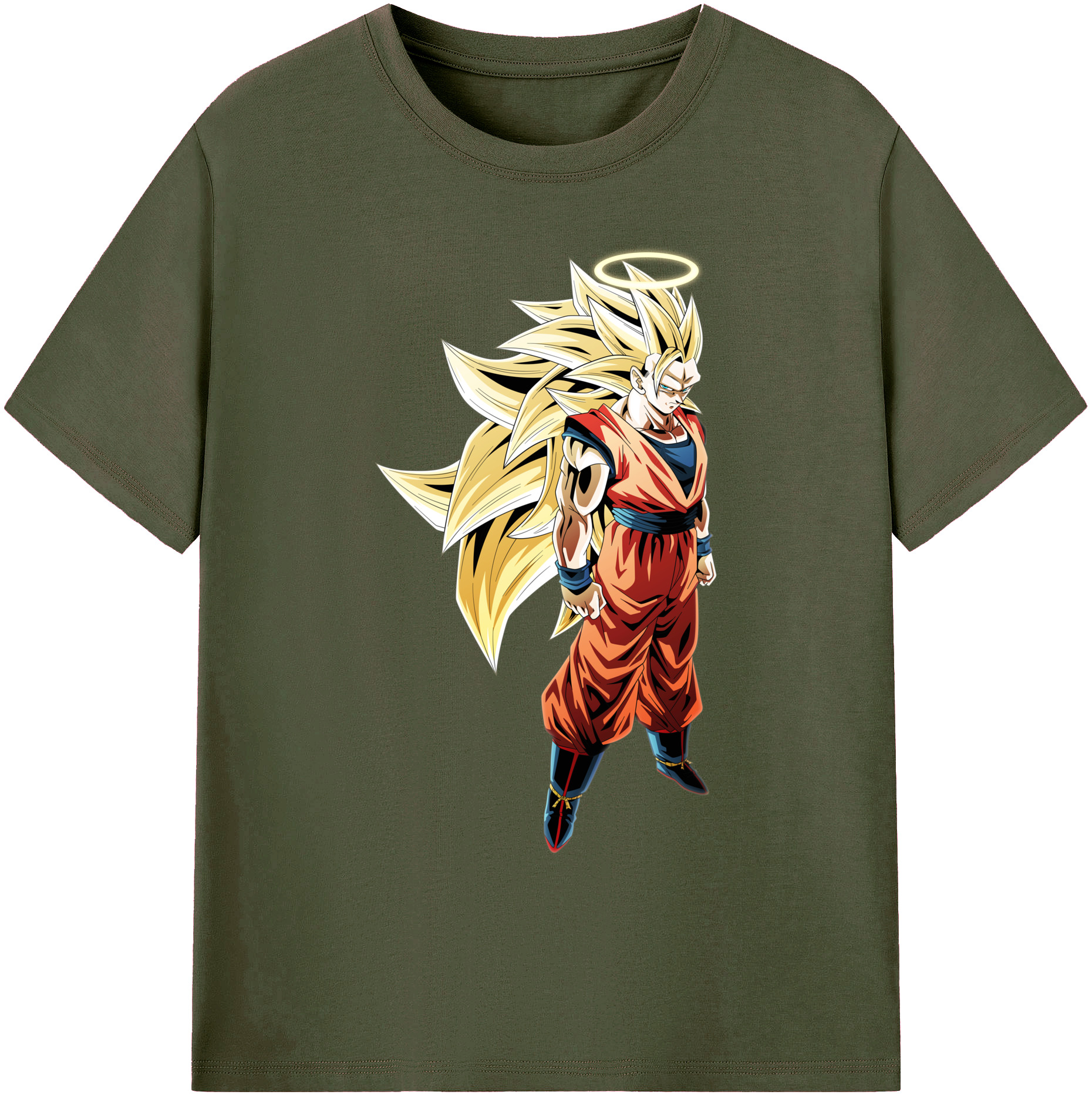 （画像用） ドラゴンボール 孫悟空（そん ごくう）Son Goku カカロット DRAGON BALL Kakarotto 綿100％ メンズ半袖Tシャツ｜肌触りやわらか＆通気性
